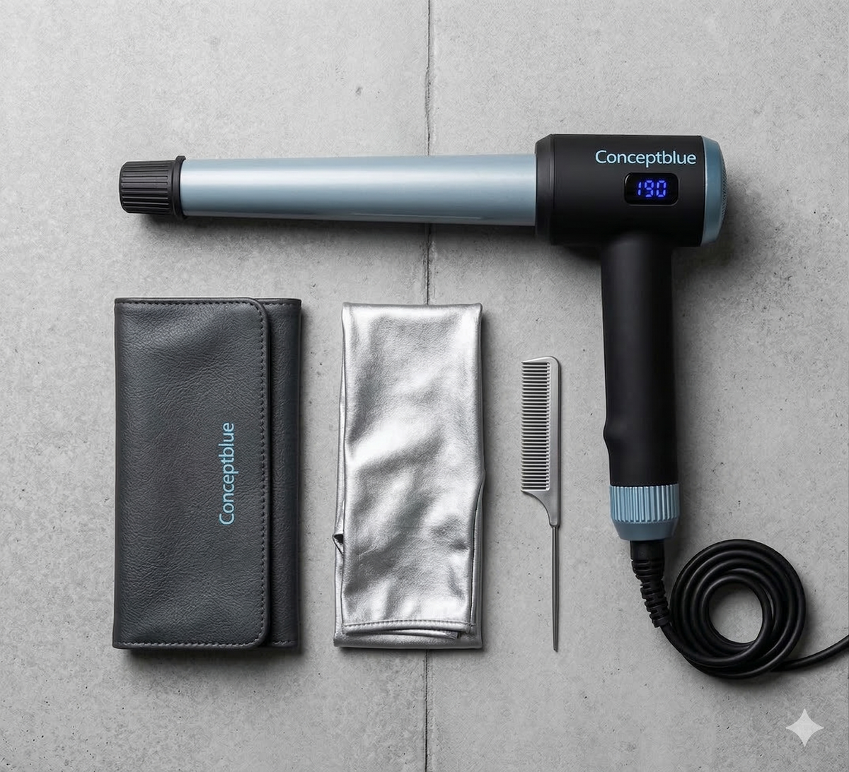 Conceptblue - Ergonomischer Lockenstab